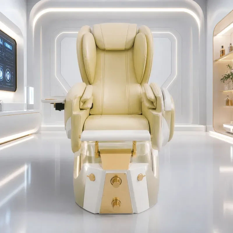 Multifunctional Electric Foot Massage Chair with Nail Art Station Intelligent Pedicure Spa Seat for Home Use