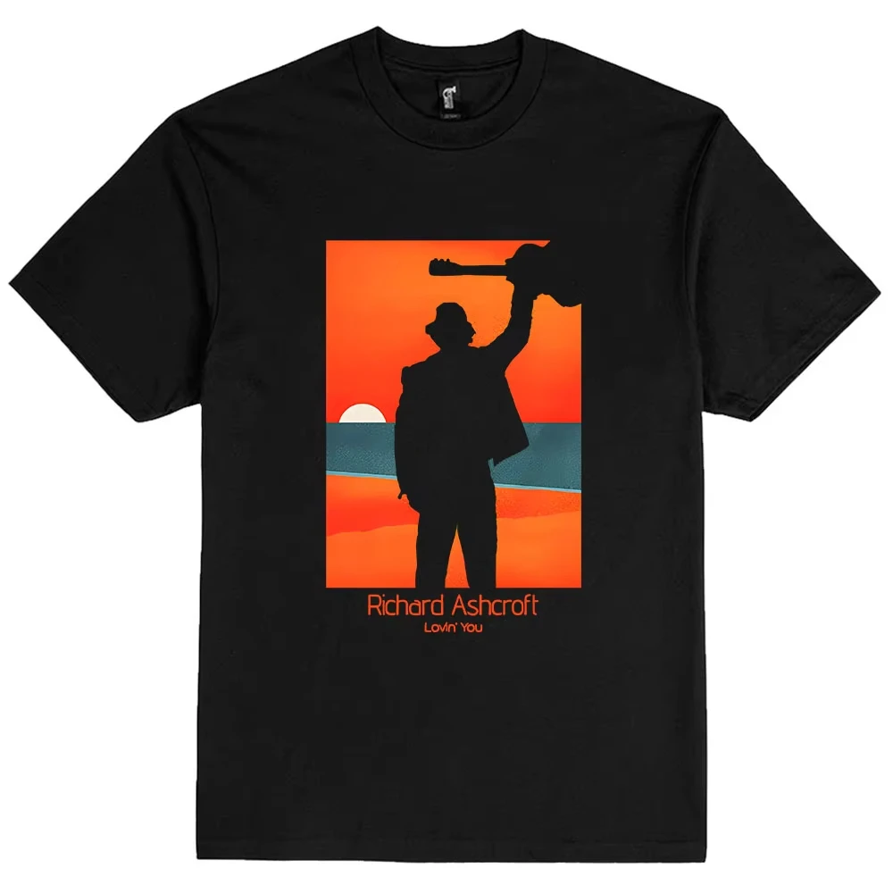 ريتشارد أشكروفت لوفين يو إطار تي شيرت قطن تي شيرتات قصيرة الاكمام الهيب هوب الرجال والنساء الشارع الشهير تنفس يا طوق بلايز #1