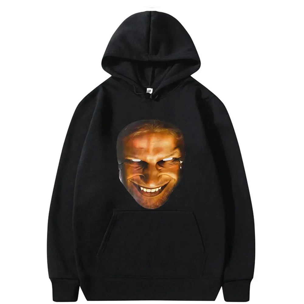 

Singer Aphex Twin Face Graphic Hoodie Richard D James Album Print Pullover Men Women Clothing Fashion Hip Hop Oversized Hoodies