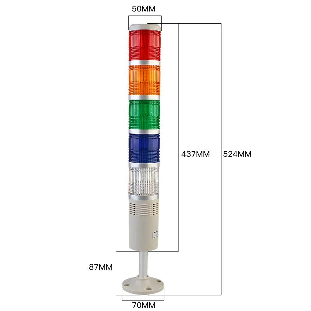 Imagem -02 - Industrial Atual Multi-camada Led Torre Sinal Strobe Cuidado Luz Tb505w-d-j 35ma