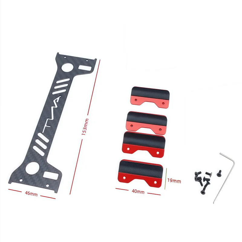 1SET Protection Board Carbon Fiber Anti-Collision Clam For DJI Phantom4 Carbon Fiber Camera Gimbal Guard Landing Protector Plate