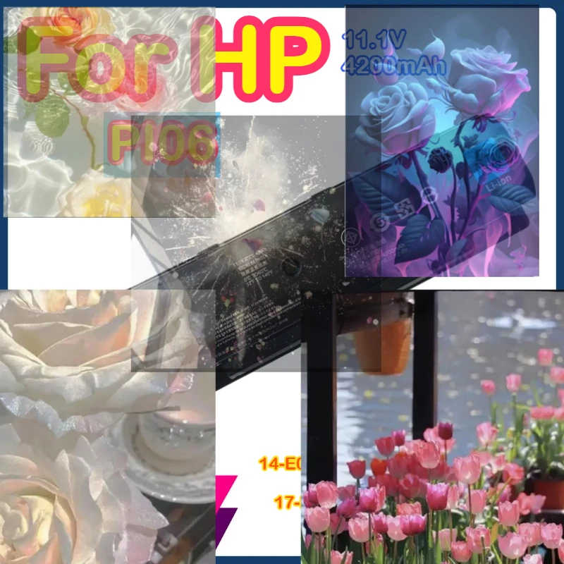 

PI06 11.1V 4200mAh For HP PI06 TPN-Q117 Q118 Q119 Q122 I110 I111/2 Laptop Battery