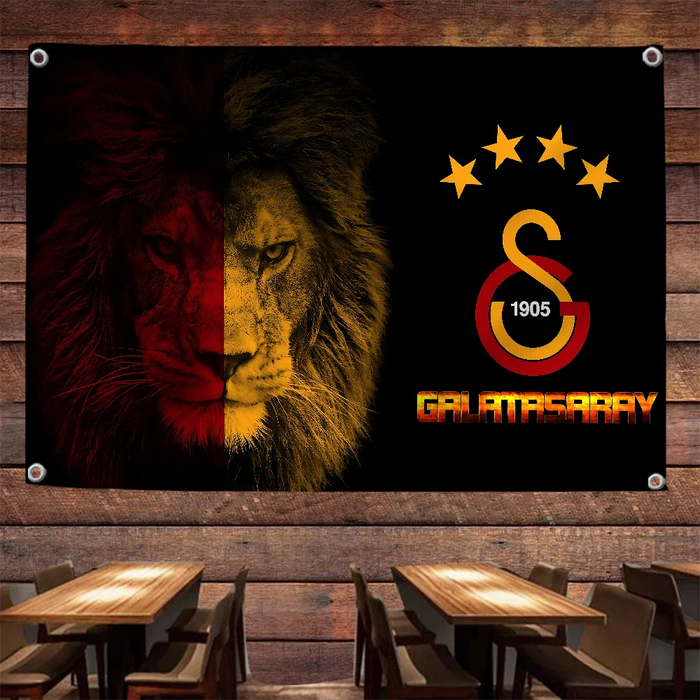 Funny Flags for Rooms G-Galatasaray FC Wall Flag Cute Room Decor Home & Garden Flags and Banners Outdoor Decorations Penetration