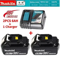 DHL Ship Makita 18V 6.0Ah Lithium Rechargeable Battery Replacement Batteries BL1860 BL1830 BL1850 BL1860B For Makita Tools Drill