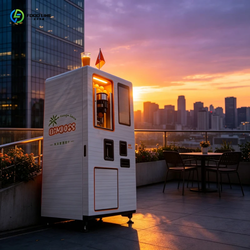 Fresh Orange Juice Vending Machine, Size-Option Juicer with 3 Cup Volumes, Flexible for Office Building