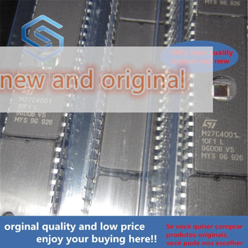 1pcs only orginal new Original authentic M27C4001-10F1 M27C4001 EPROM memory 4Mb (512K x 8)