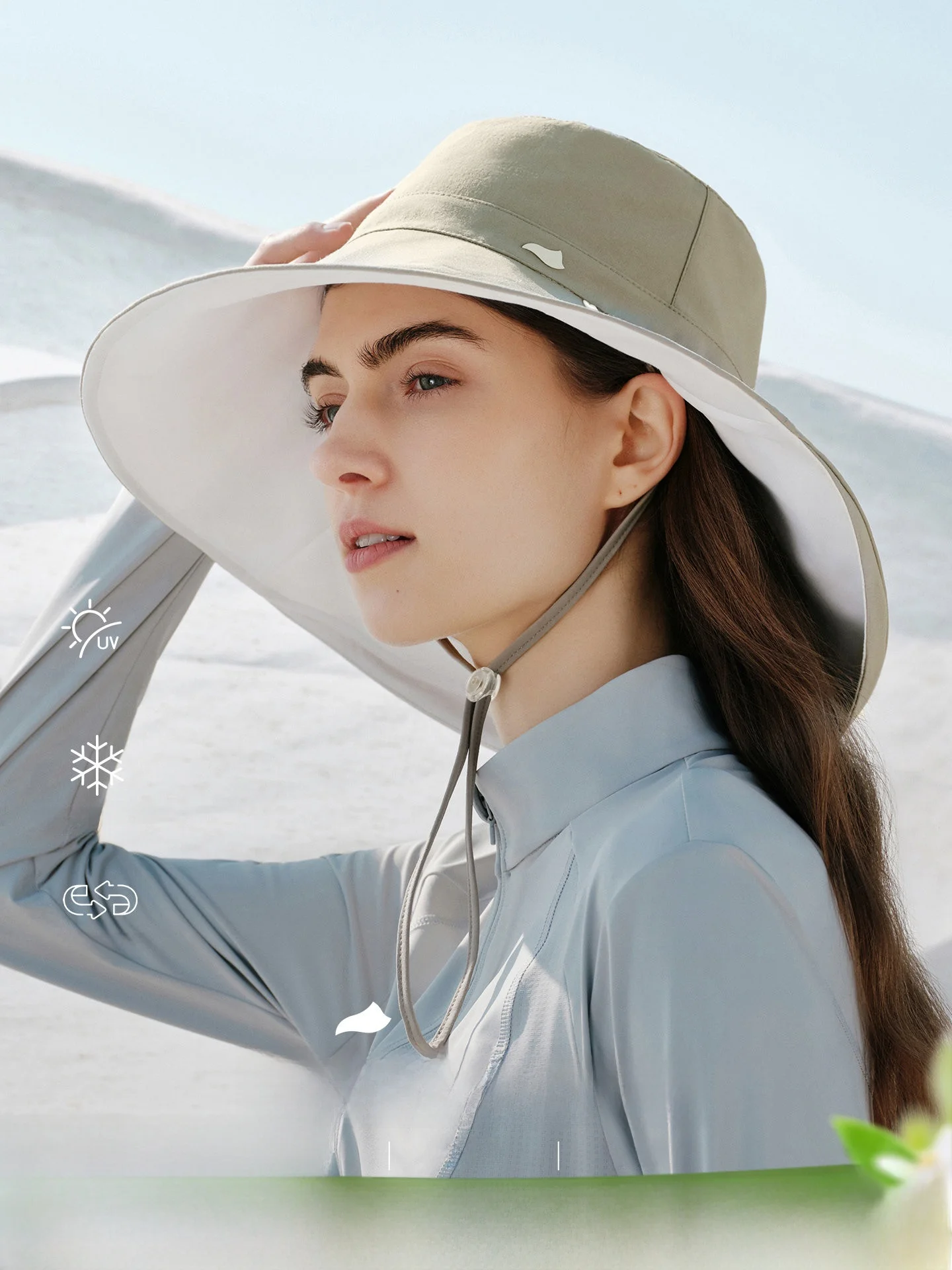 fancet-women's-double-sided-cool-feeling-fishing-cap-summer-new-style-sunscreen-hat-large-brim-shade-hat-with-windproof-rope