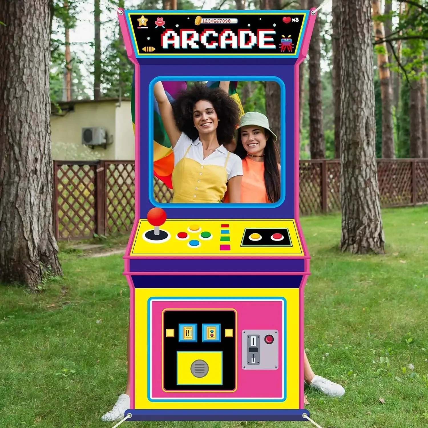 Toile de fond pour photomaton - Retro Gaming Cabinet avis et prix