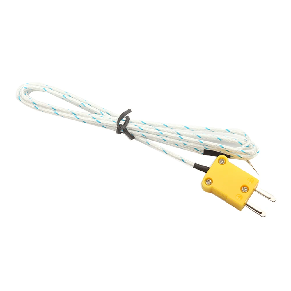 1M 100CM K Type Thermocouple Temperature Measuring Probe Sensor Cable Wire For Thermometer Sensor Module Fiberglass High Quality