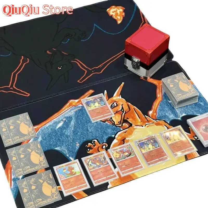 بطاقة الوسادة Charizard Eternatus Swinub صاروخ فريق Ptcg لتقوم بها بنفسك سميكة عمل واحد دمى أشكال أنيمي لعبة جمع معركة حصيرة