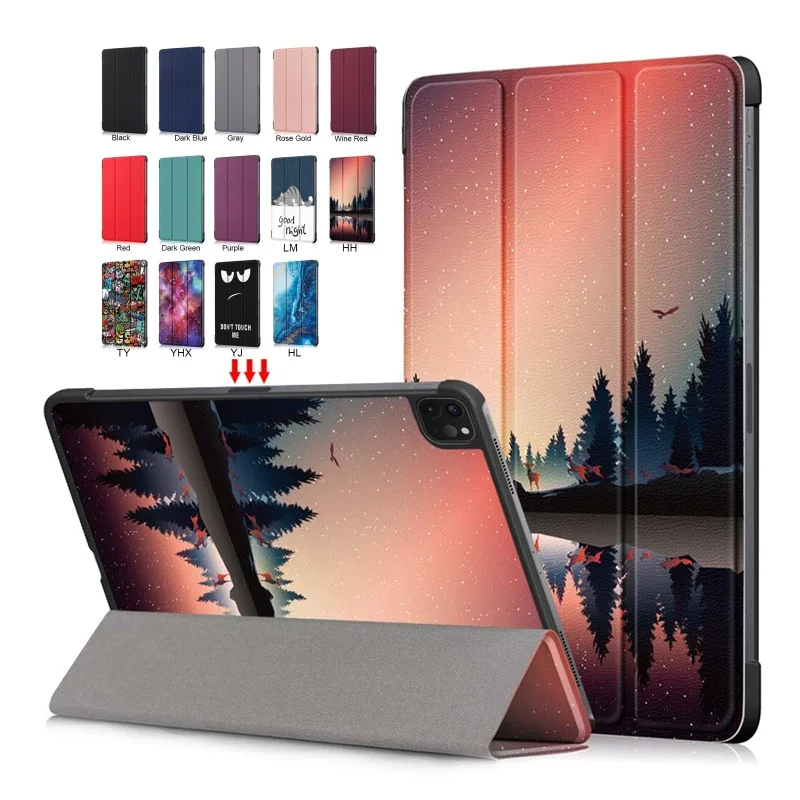 Case For iPad Air 11 2024 Cover M2 Magnetic Folding PU Leather Hard Back Coque For iPad Pro 11 13 inch Air 13 2024 Tablet Case