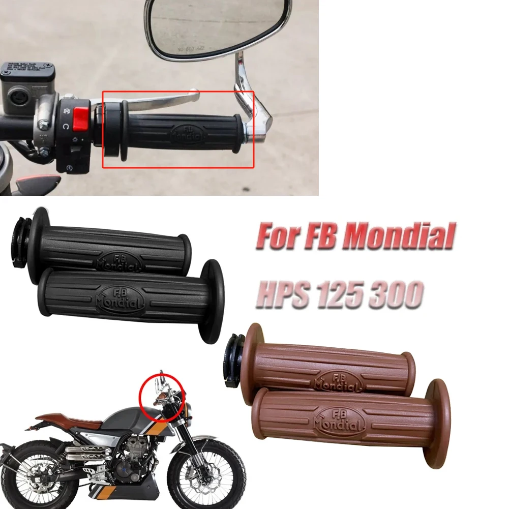 For FB Mondial HPS 125 HPS300 Motorcycle Refit Rubber Handle Grips Grip Cover Throttle Grip