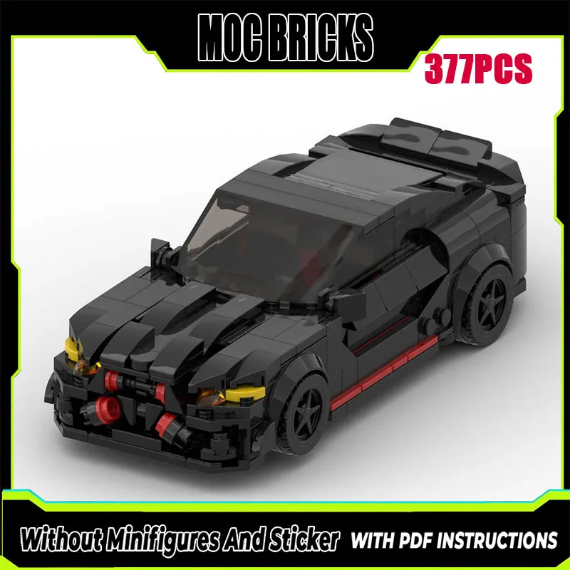

Moc compatible car model M4 CSL speed sedan technology modular building block gift Christmas children's toy DIY set