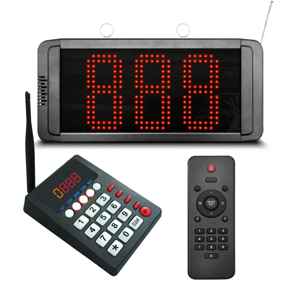 Simple Wireless Queue Management System Customer Waiting System for Restaurants Hospital Banks DMV Deli Counter Post Office