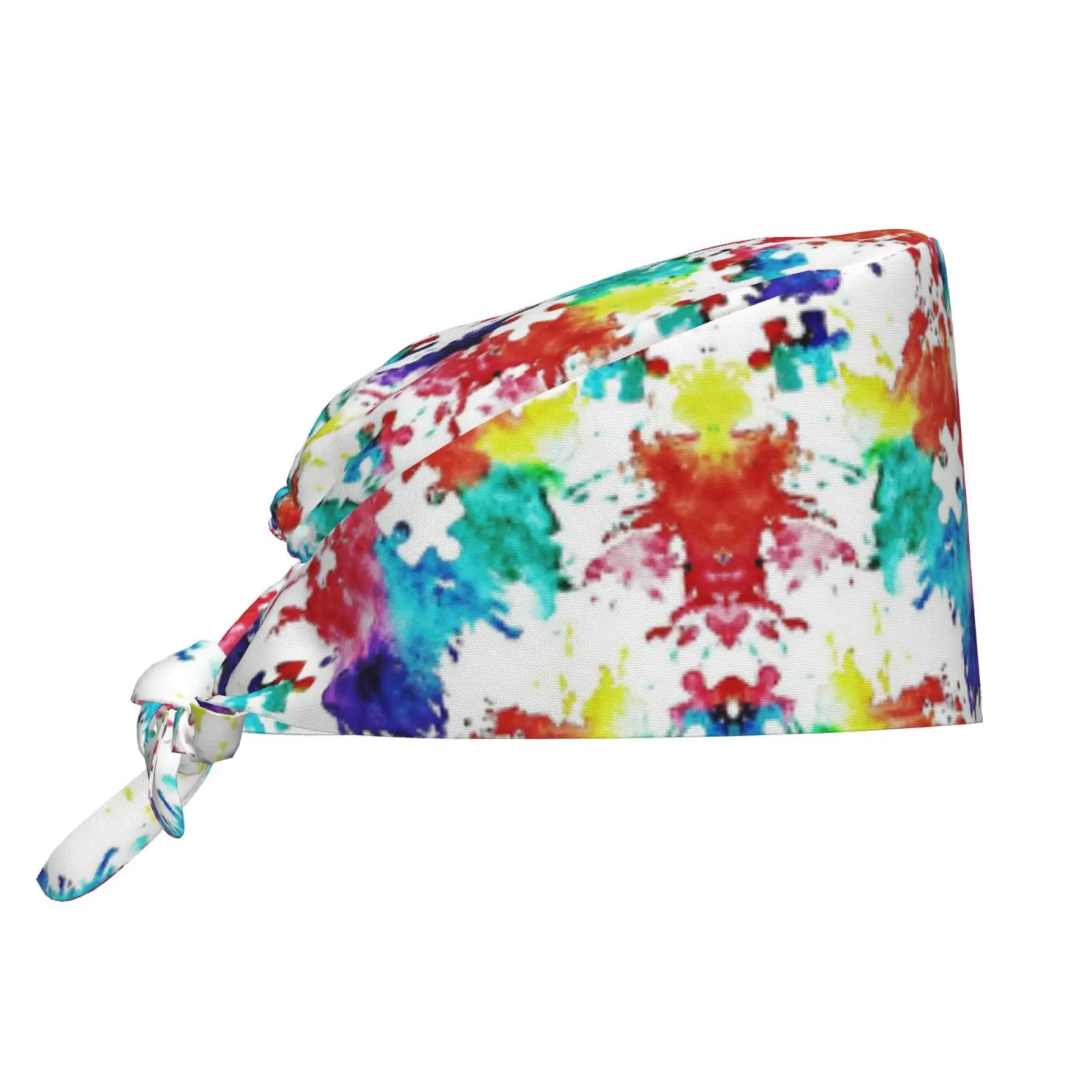 Autism Awareness Surgical Hat Medical Hat Multi Directional Breathable Elastic Pet Operating Room Hat Surgical Hat