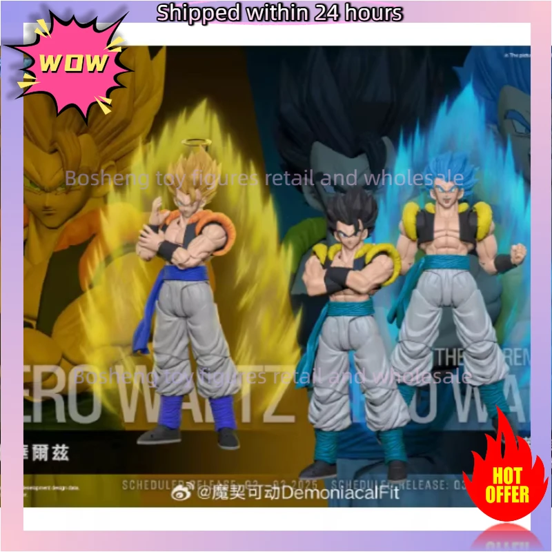 Original Demoniacal Fit Gogeta 3,0 cuerpo Dragon Ball Z Hero Waltz SHF Gogeta Super Saiyan estatuilla Anime modelo de acción Juguetes