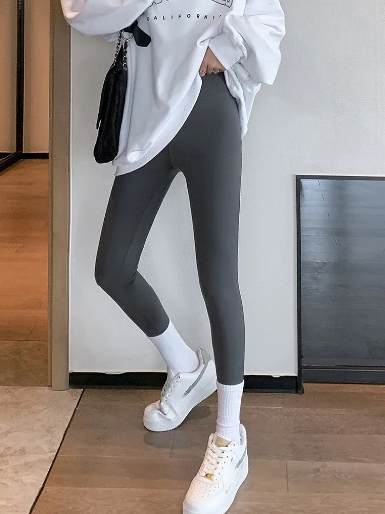 Herbst Gebürstet Shark Leggings Hosen Frauen Nahtlose Nackt Gefühl Hohe Taille Schlank Legging Winter Yoga Sport Fitness Leggings