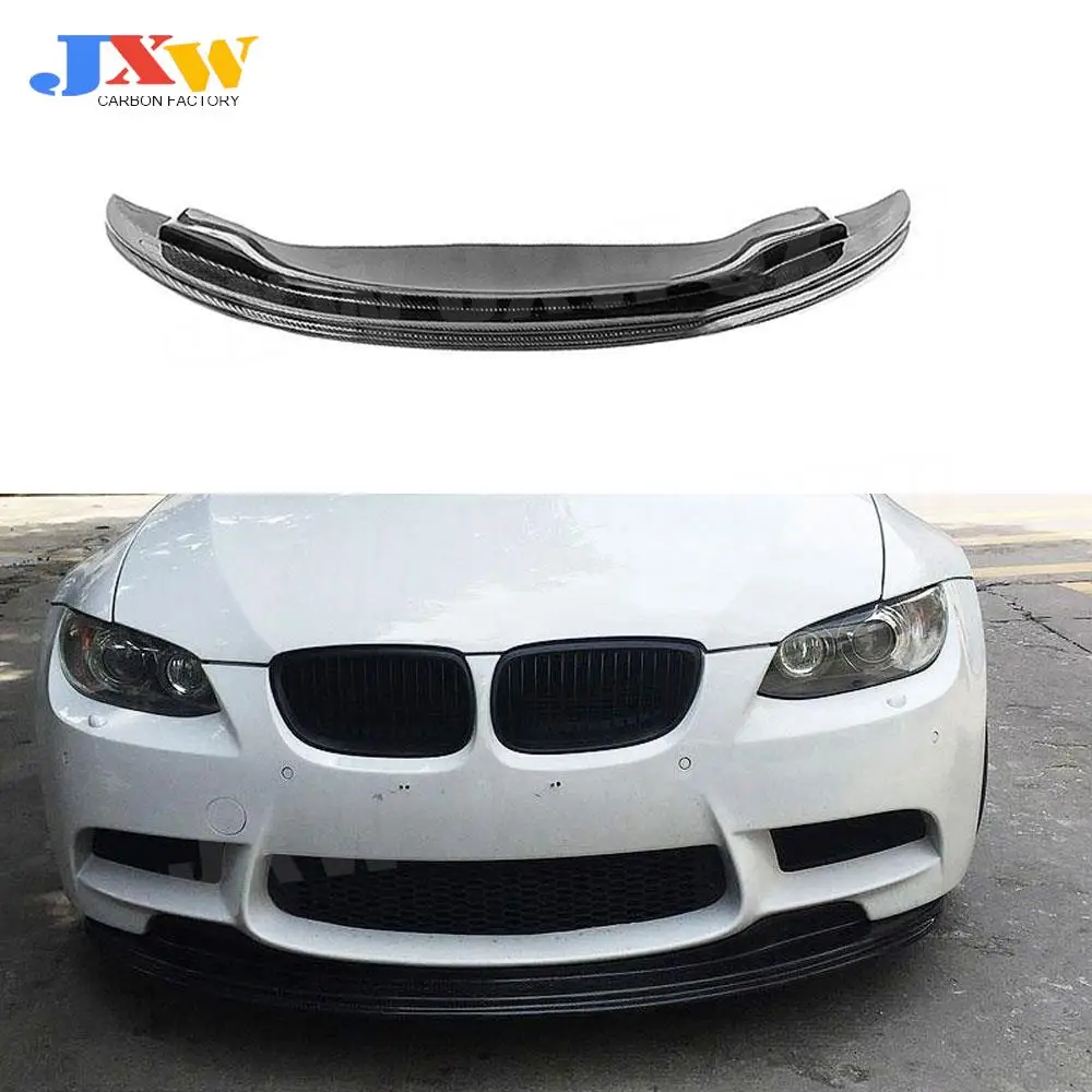 Carbon Fiber Front Bumper Lip Spoiler For BMW 3 Series E90 E92 E93 M3 2009-2012 GT-S Style FRP Head Extension Chin Cover