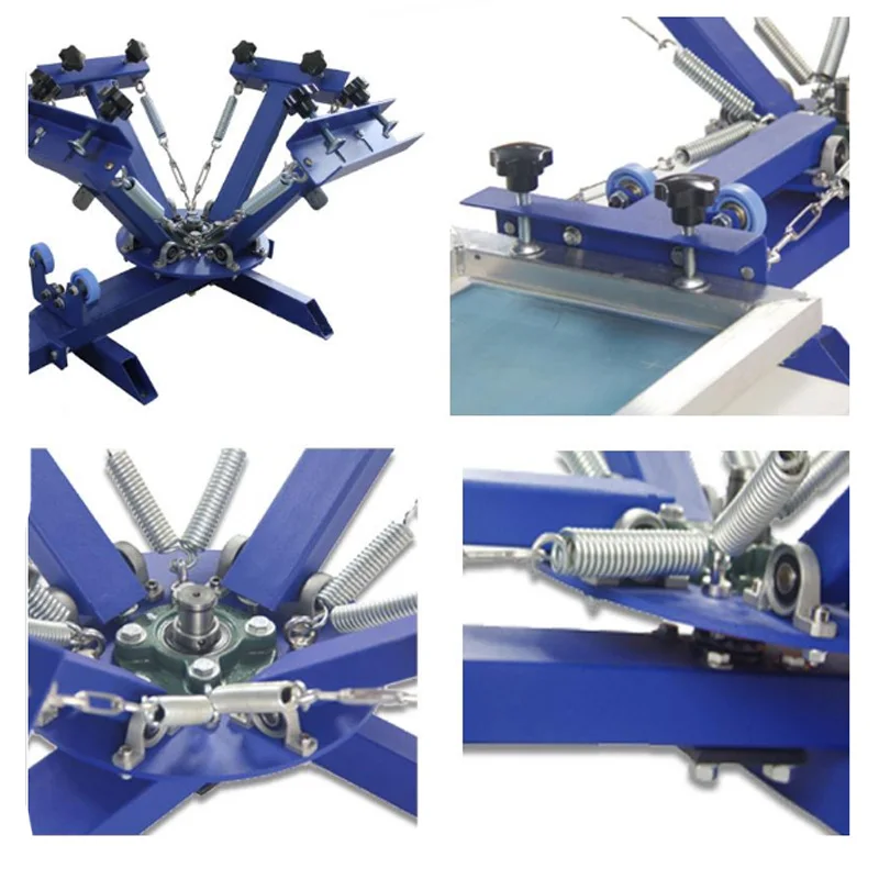 2026 4 Color 1 position T-shirt printing machine Printing Silk Screen Printing Machine Area 40*50CM