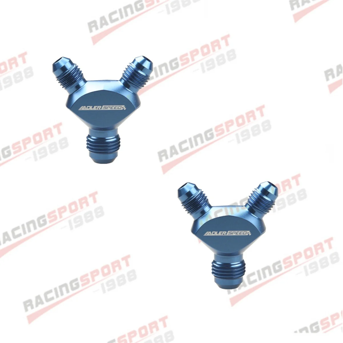 

2 шт. AN-8 8AN AN8 -8AN Y-образный адаптер для блока, алюминиевый фитинг для мазута, черный/синий