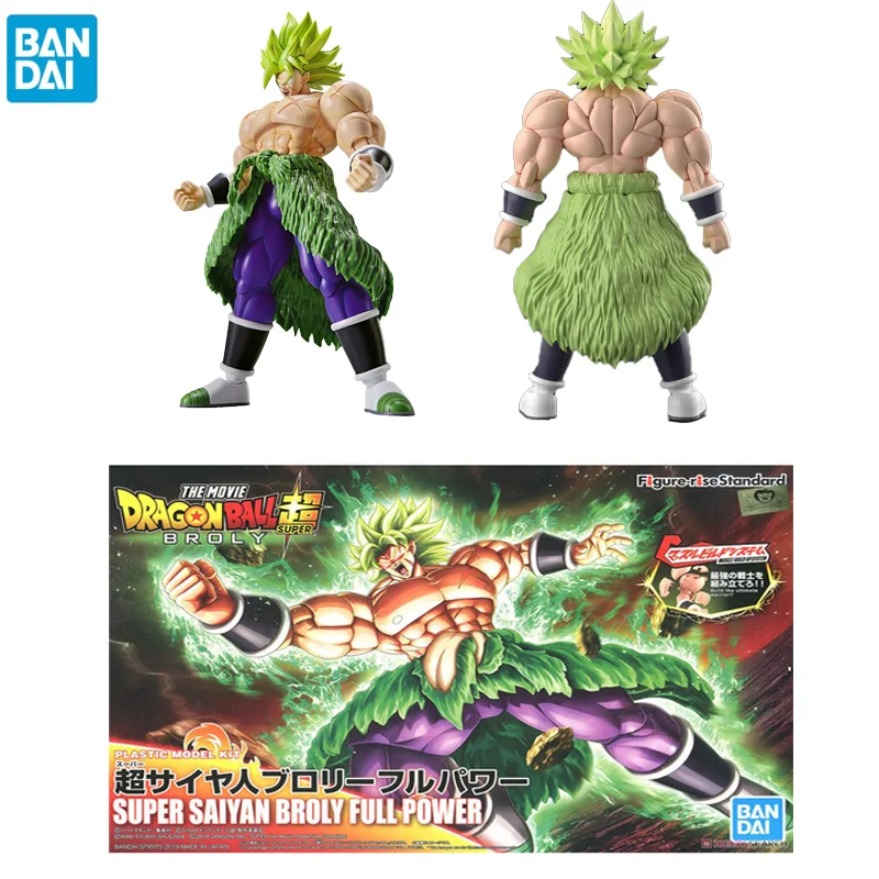 Original Anime BANDAI FIGURE-RISE Dragon Ball Z Super Broly FULLPOWER Action Figures Assembly Collection Model Toys for Children