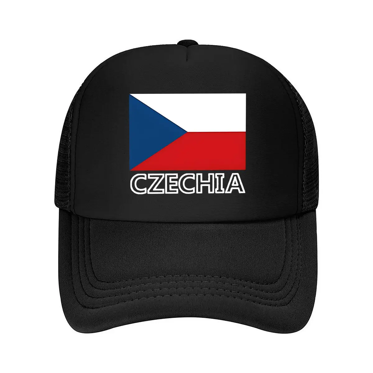 Czechia Flag Print Baseball Cap - Adjustable, Lightweight Hat with Patriotic Design, One Size Fits A 2026 Mesh Baseball Cap