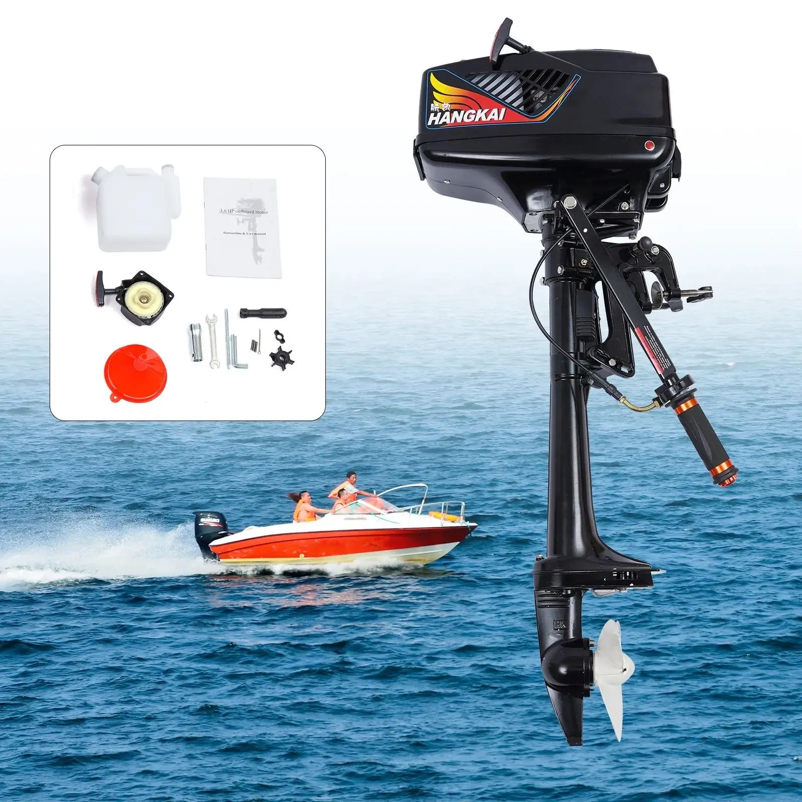 

Новый 3.6HP 55cc 2-тактный лодочный мотор с системой зажигания CDI, водяным охлаждением, для небольших рыболовных судов