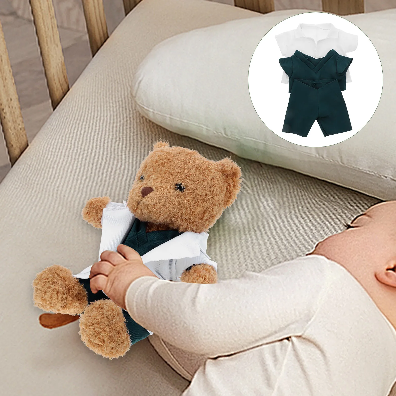 

Набор одежды для плюшевого медведя-доктора 25 см: пальто, брюки, костюм для ролевых игр, одежда для медведя