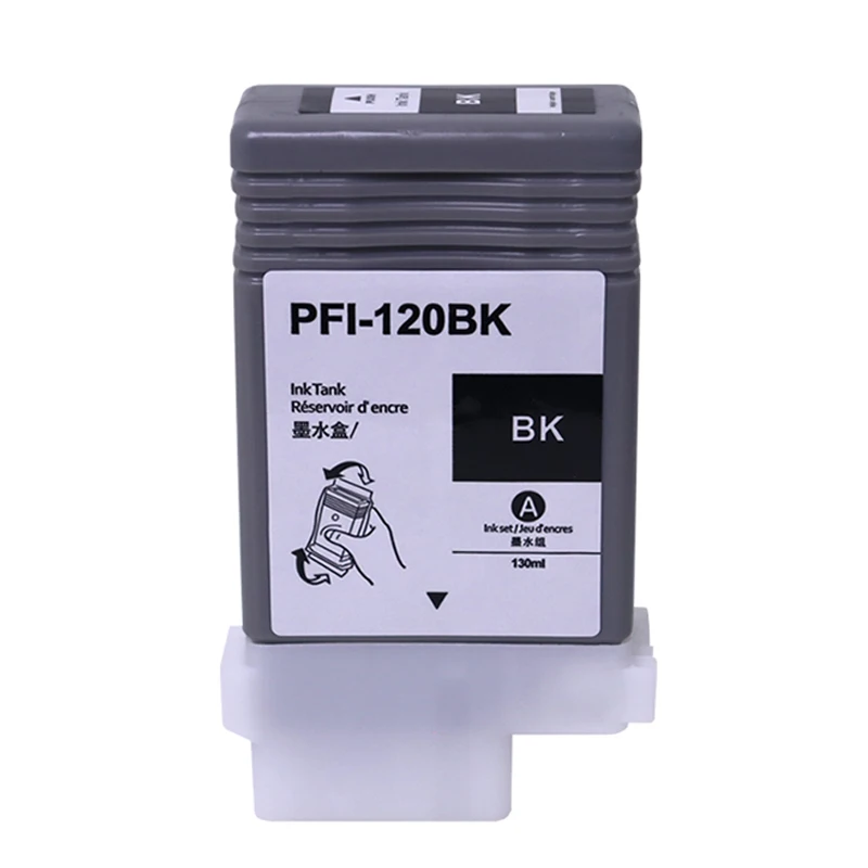 PFI-120 PFI120 130ML 5Pcs/Set Pigment Ink Cartridge Compatible for Canon TM-200 TM200 TM-205 TM205 TM-300 TM300 TM-305 TM305