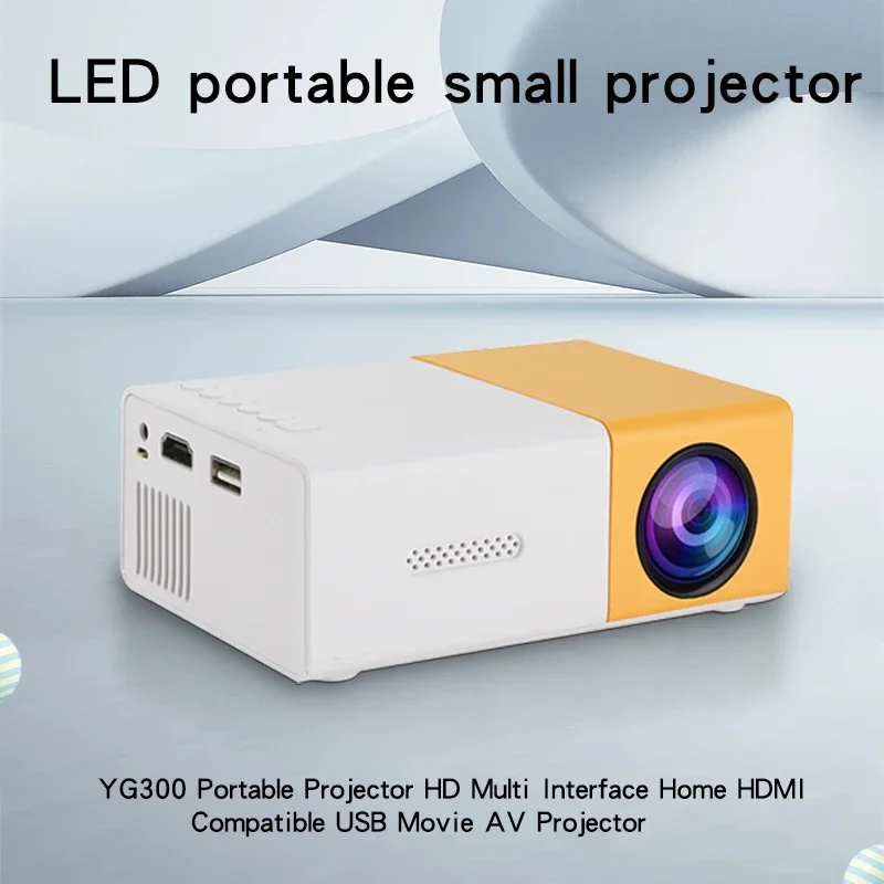 4K ultra high definition projector for home bedroom wall projection, home cinema with mobile phone screen projection, TV office