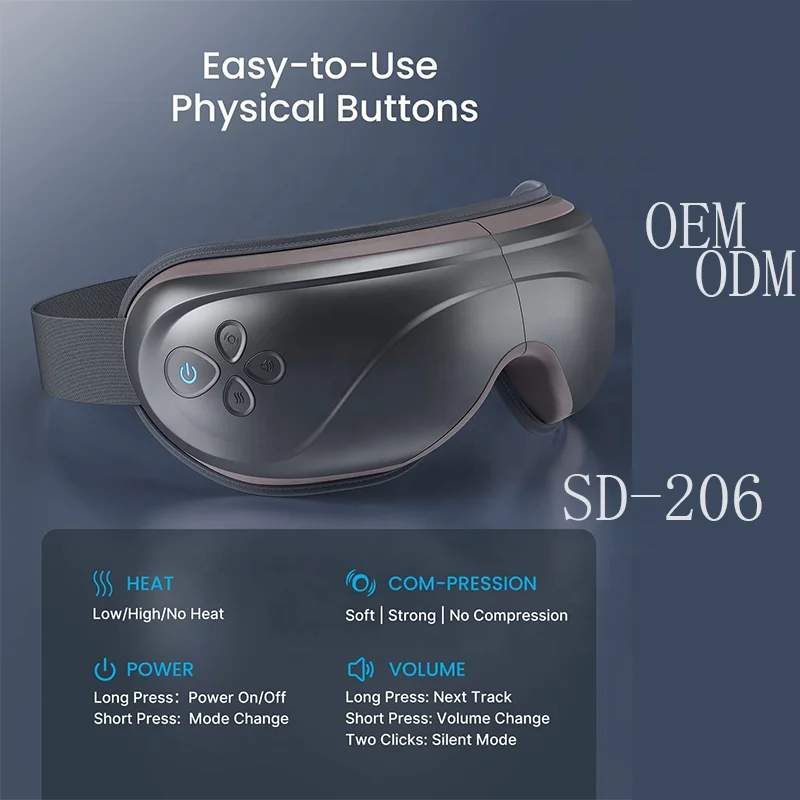 Smart Library Eye Massager Vibration Through Guided Deep Breathing Helps Wind Down & Fall Asleep Quickly By Relaxing Your Body A