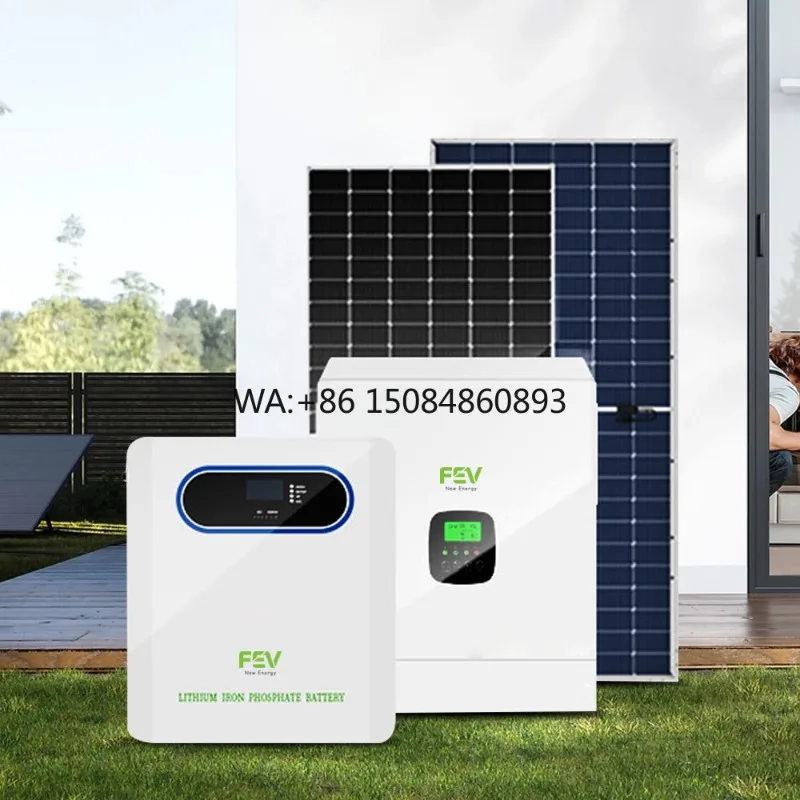30-50kW Hybrid Solar Energy System Home Use Solar Panel Kit with MPPT/PWM Controller and Lead-Acid Battery