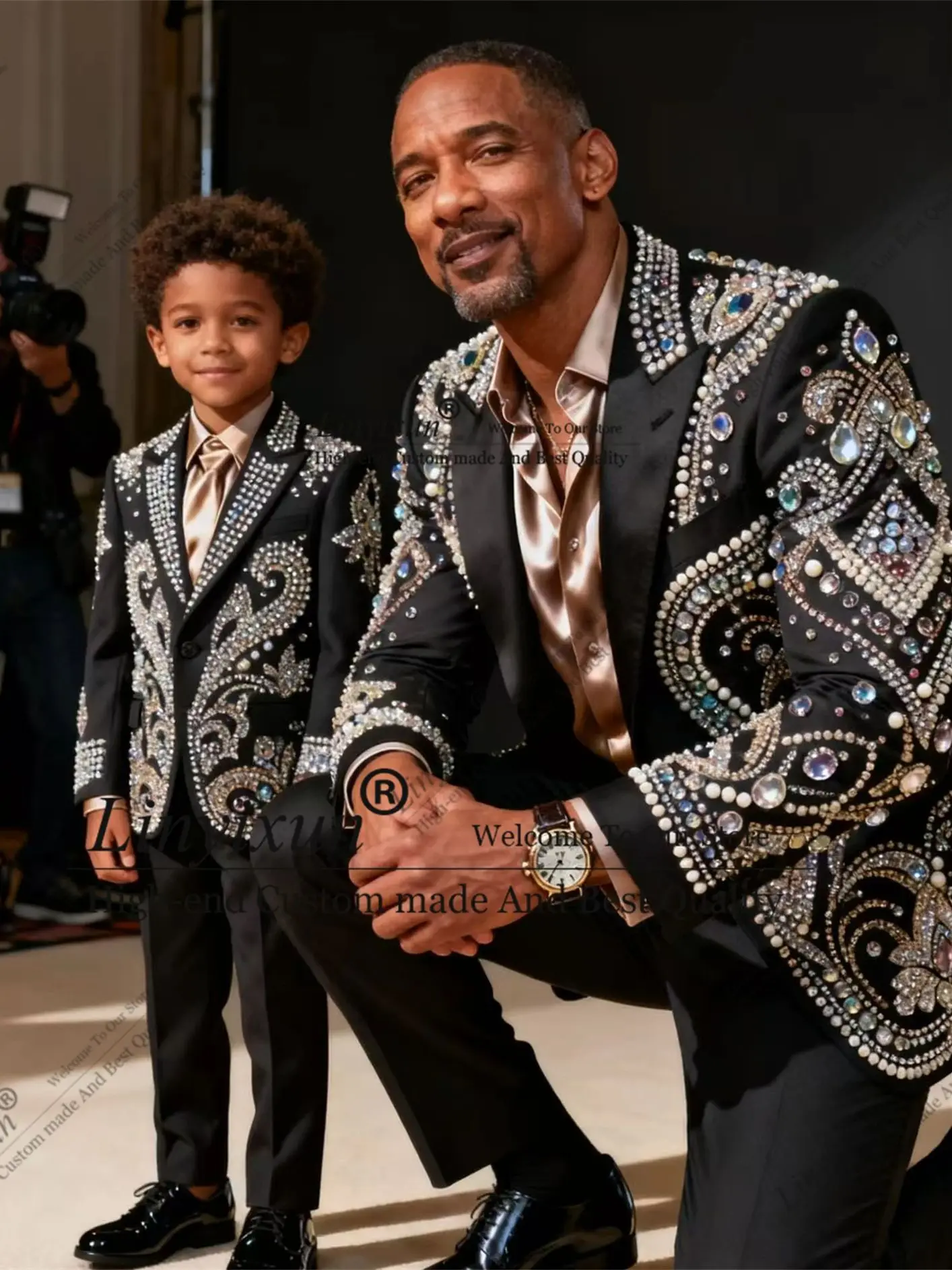 

Дизайн для родителей и детей, тонкие мужские костюмы, 2 предмета, мужские пиджаки для жениха, индивидуальные стразы, бисерные деловые свадебные смокинги Ropa hombre