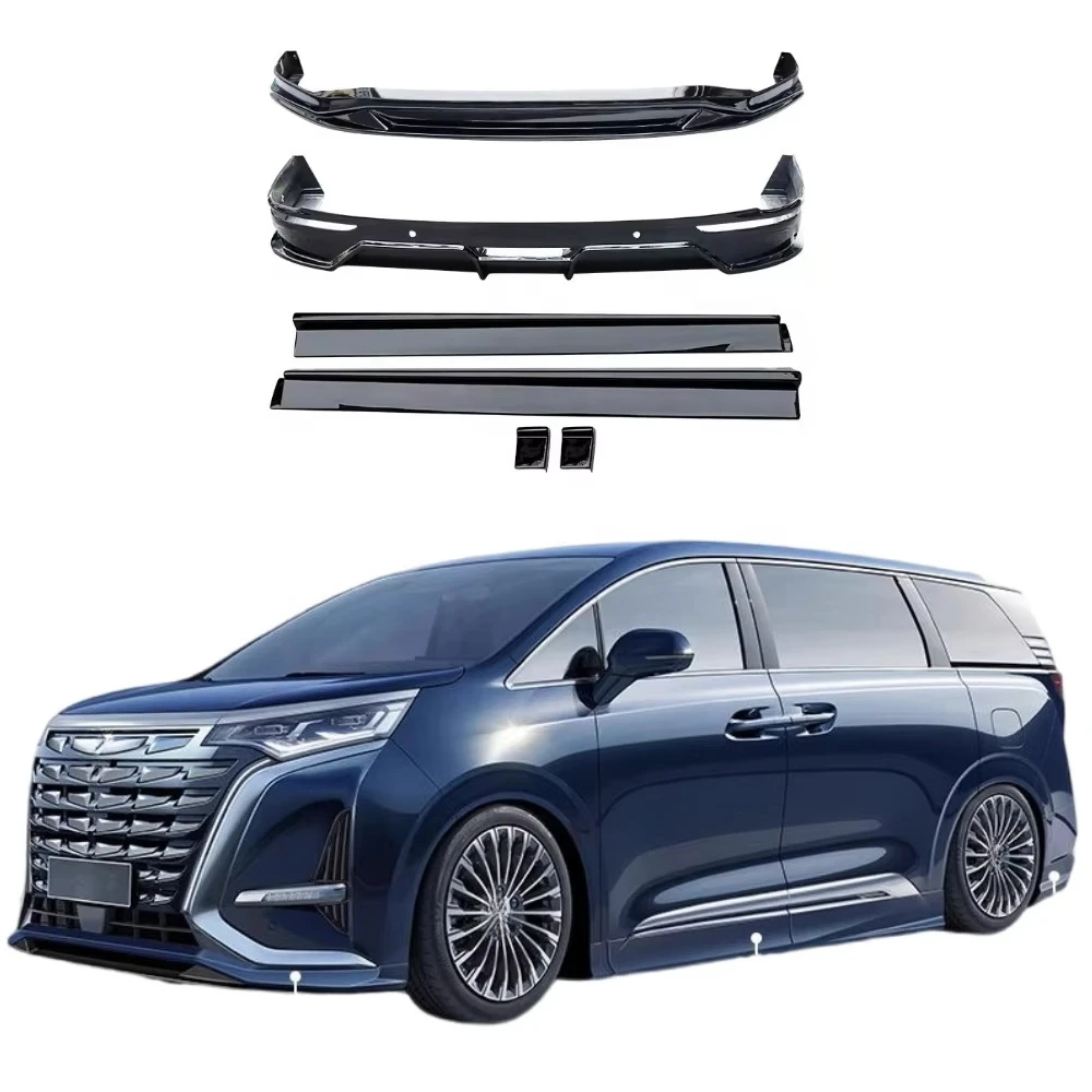 Auto Bodykit For BYD Denza D9 Front/Rear Lip Side Skirts ABS Car Exterior Accessories Easy