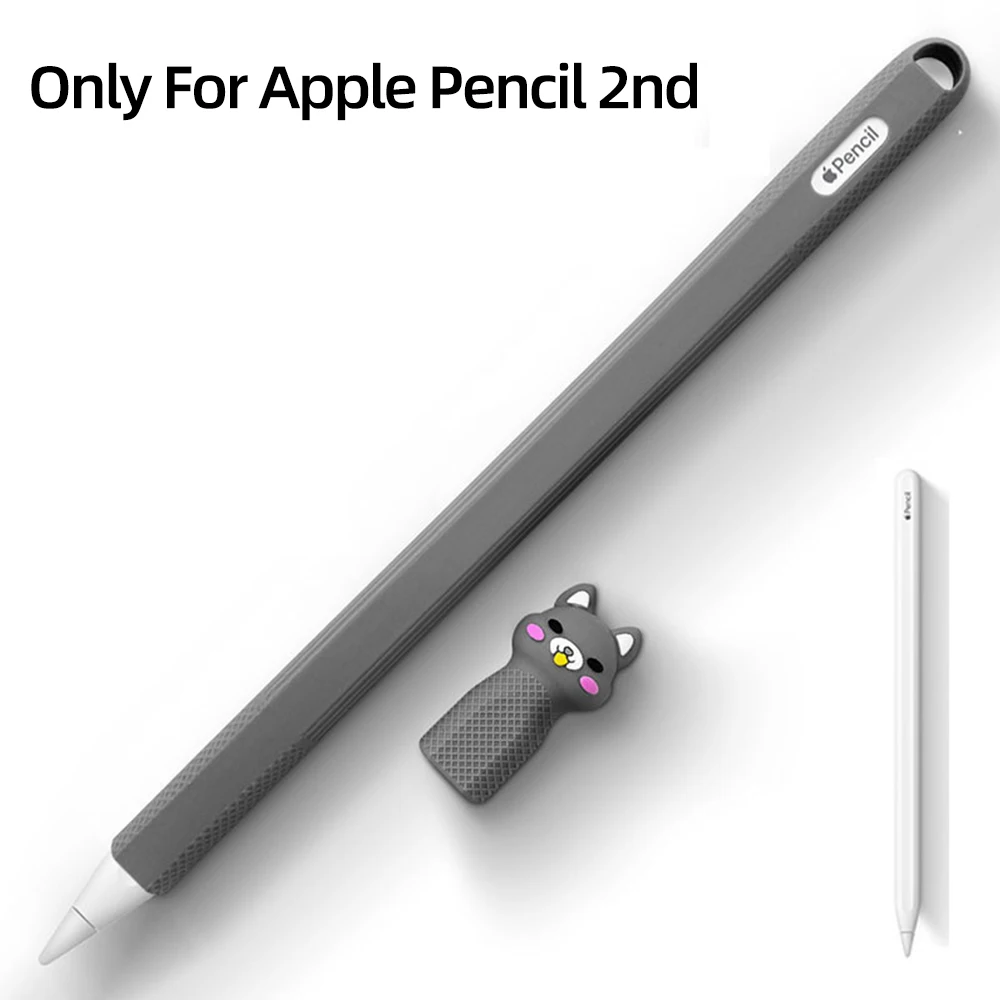 Étui pour iPad Apple Pencil 2e génération, housse en Silicone souple, étui de protection pour stylet, accessoires pour iPad Funda