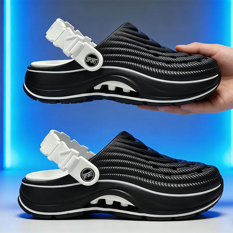 Hole shoes women's summer wear non-slip couple bag head slippers thick-soled dual-purpose outdoor sports beach sandals