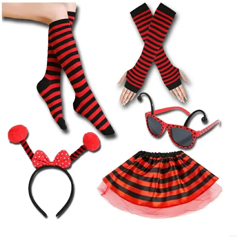 2026 New Beess Costume Accessories,Bees Tentacle Headband Tutus Skirt Bumblebees Costumes