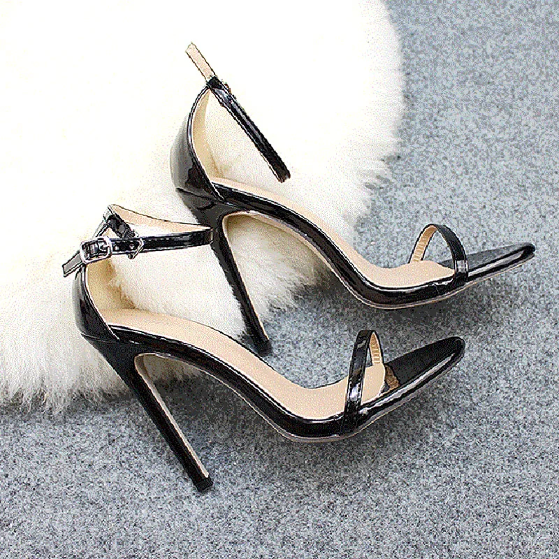 Women High Heel Shoes 2025 Summer Open Toe Sandals Sexy PU Leather Candy Color Pumps Women\'s Banquet Thin Heeled Shoes WSH3250