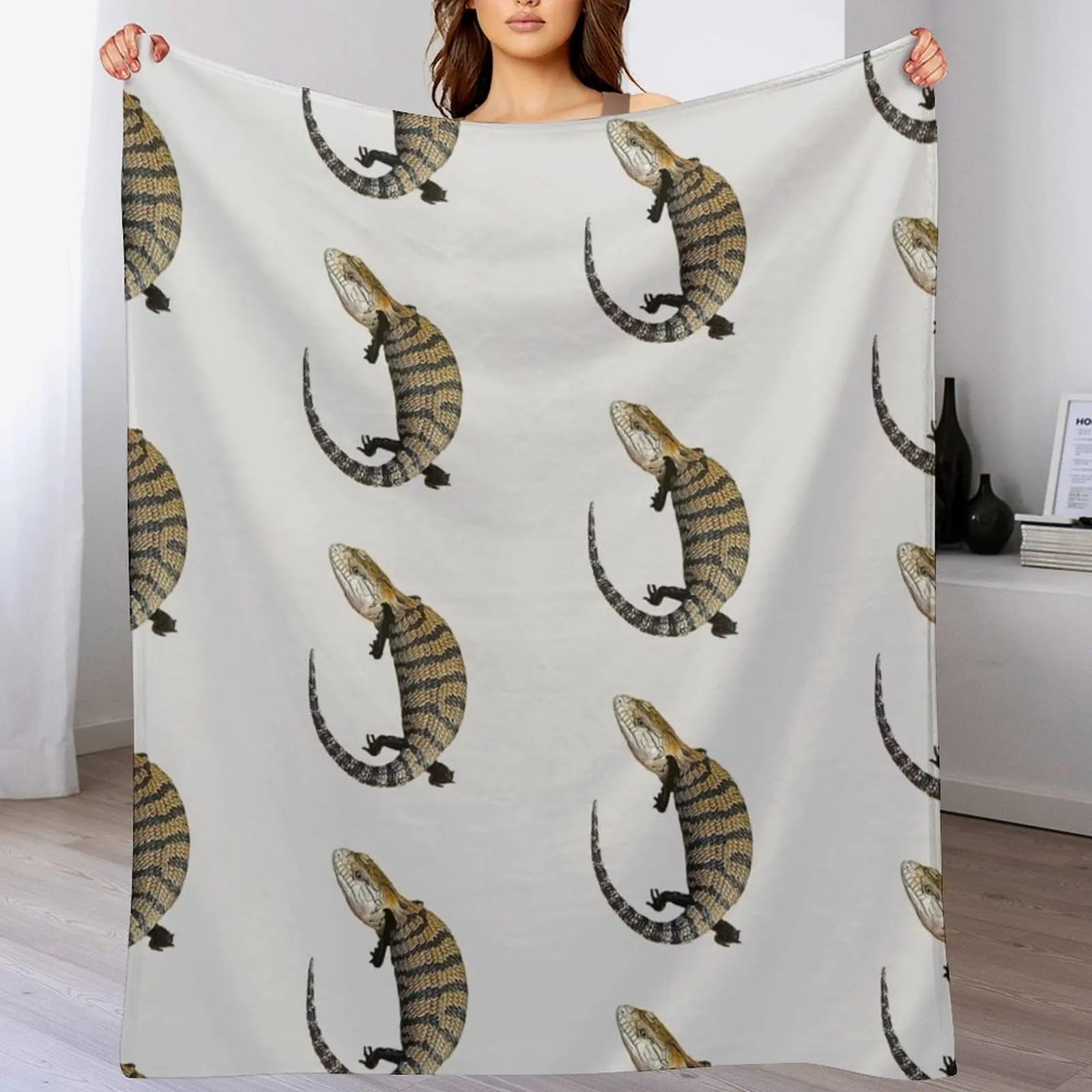 

Blue Tongue Lizard Skink Throw Blanket Tourist Decorative Throw heavy to sleep Sofas Blankets