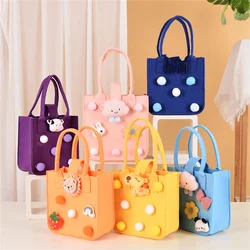 New Felt Bag with Gift Handbag Cartoon Felt Women's Handbag One Hundred Day Banquet Gift Bag Children's Handbag Tote Bags