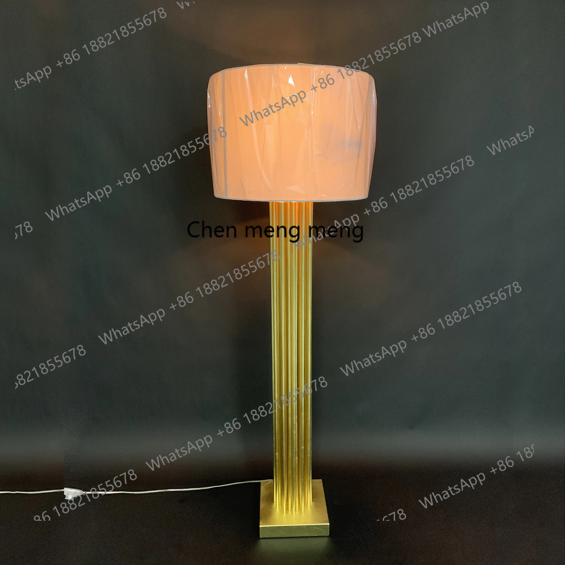 American new soft furnished study vertical retro hardware iron pipe art landing