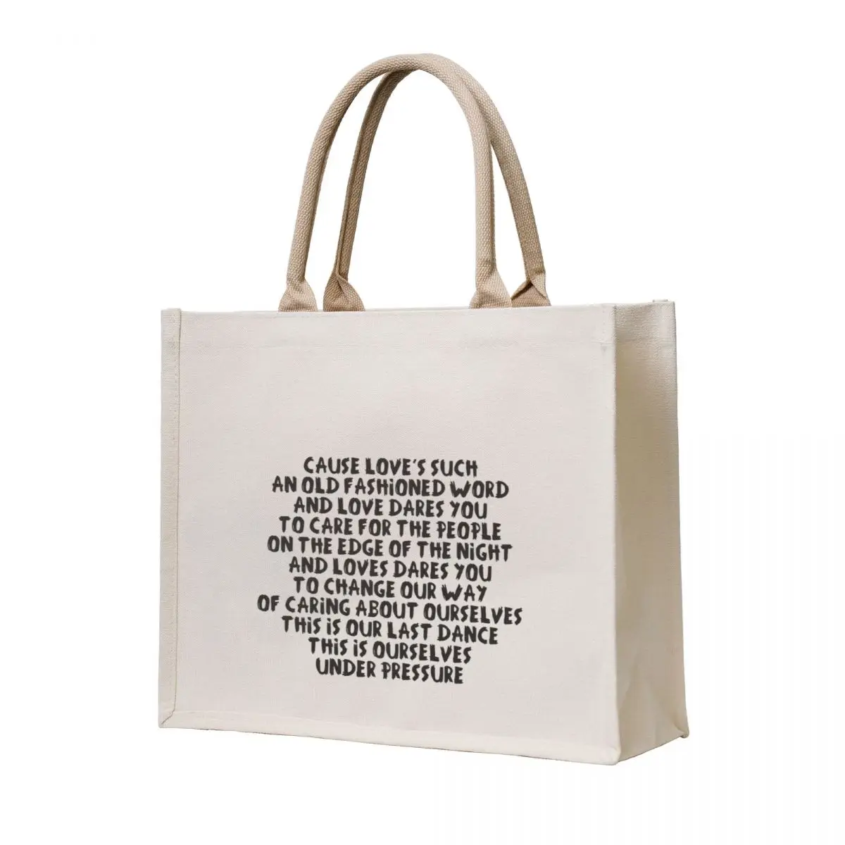 

Love is such an old fashion word Tote Bag hand bag ladies eco bag folding tote bags cloth bags Canvas