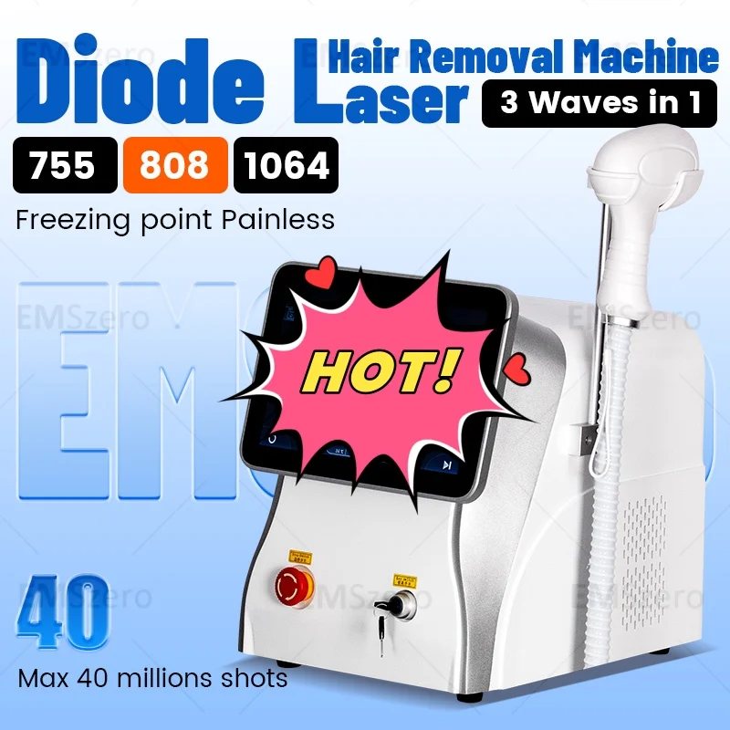 

Ледяной титан 808 нм диодный лазер для удаления волос постоянный александрит 755 нм 808 1064 лазерный эпилятор