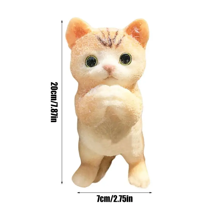 Giocattolo agitatore per gatti per bambini Giocattoli sensoriali Giocattoli da spremere Decorazioni da scrivania Forma di cane gatto Figurine da collezione Giocattoli Morbido floccaggio Fidget Toy