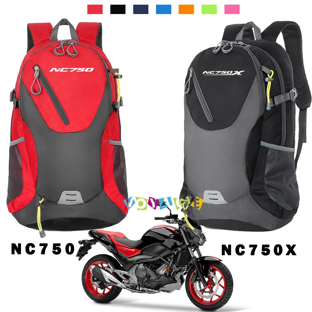 

Логотип для Honda NC750 NC750X, мужской и женский дорожный рюкзак большой вместимости, аксессуары, спортивная сумка для альпинизма на открытом воздухе