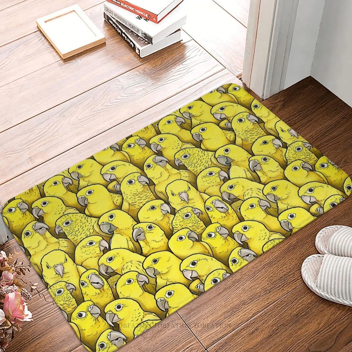 Cockatiel Non-slip Doormat Golden Conures Bath Kitchen Mat Outdoor Carpet Indoor Modern Decor