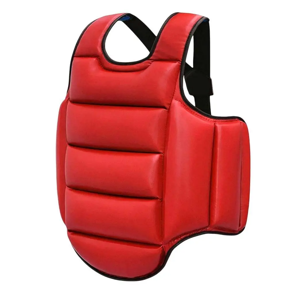 Taekwondo Protector Vest Rib Shield Armour Equipment Karate Chest Guard for Kickboxing Sparring Training Sanda
