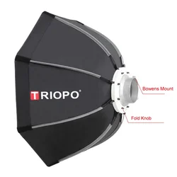 Triopo 65cm Photo Bowens Mount Softbox w/ Honeycomb Grid Portable Outdoor Octagon Umbrella Soft Box for Video Studio Godox