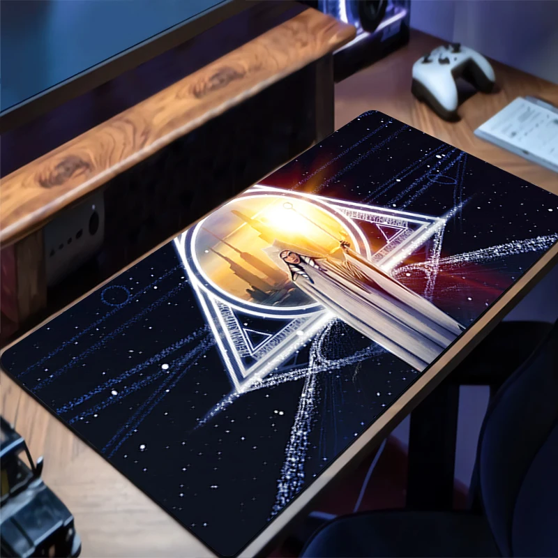 

Mouse Pad Kawaii Desk Mat Office PC Gaming S-star W-wars Ahsoka Tano Mousepad Non-Slip Rubber Laptop Accessories Keyboard Pad