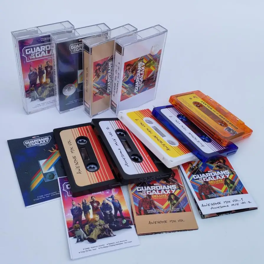 The Avengers Guardians of the Galaxy Music Tape Gamora Groot Star-Lord Cosplay Soundtracks Box Cassettes Walkman Tape Prop Gifts